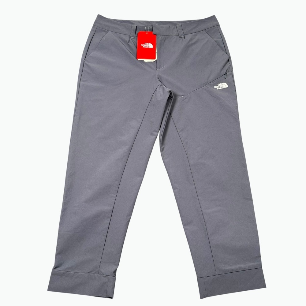 The North Face Inlux Cropped Pant Women 12 Gray Hiking Outdoor Stretch NF0A3BV5